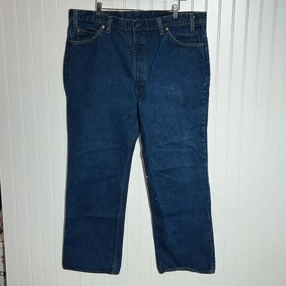 Vintage Levis 505 20505 Orange Tab Jeans Men’s 42X30 70s-80s USA Made Cowboy